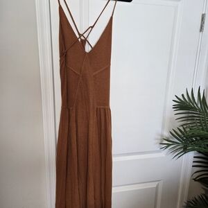 Free People Brown Strappy Dress